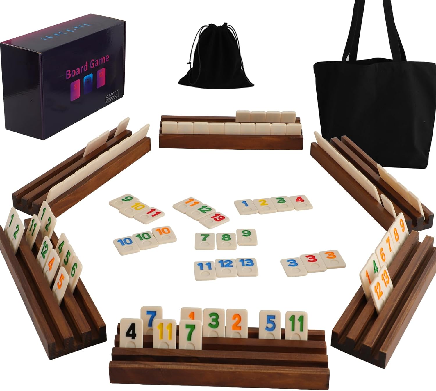 Rummy Cube Game Original for 2-6 Players with 160 Tiles