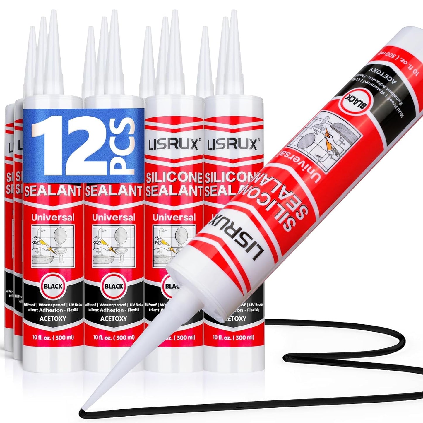 Black RTV Silicone Sealant for Waterproofing and Sealing Needs