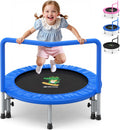 BCAN 36ft Mini Folding Toddler Trampoline with Handle - Safe Active