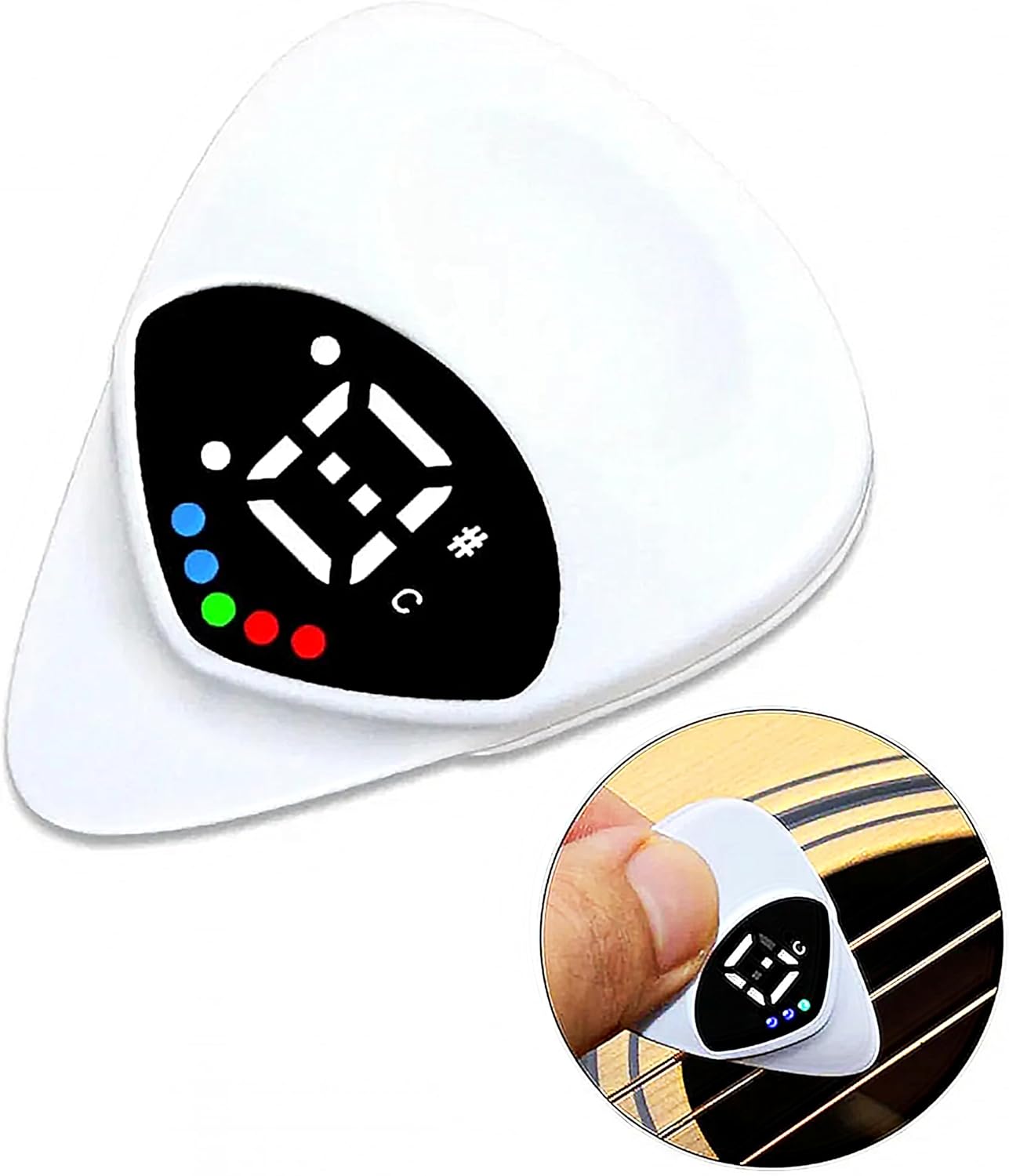 2-in-1 Digital Guitar Tuner - Precision Tuning for All Instruments!