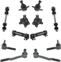 TRQ Front Steering & Suspension Kit Ball Joint Tie Rods - Direct Fit