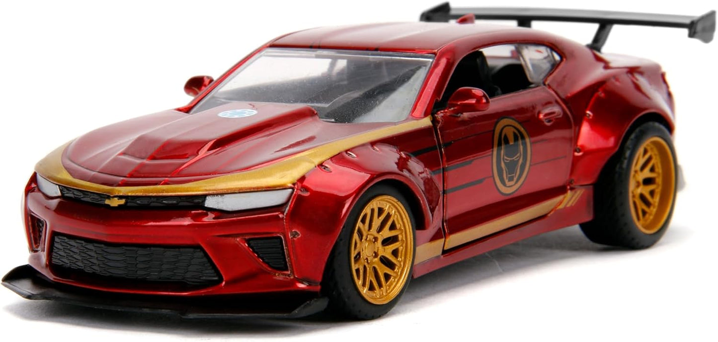 Jada Toys Avengers 2016 Chevy Camaro Die-Cast - 1:32 Scale - Red & Yellow