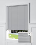 No Tools No Drill Cordless Mini Blinds 26in x 48in Grey - 100% Privacy