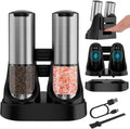 Electric Salt and Pepper Grinder Set Type-C Fast Charging - Adjustable