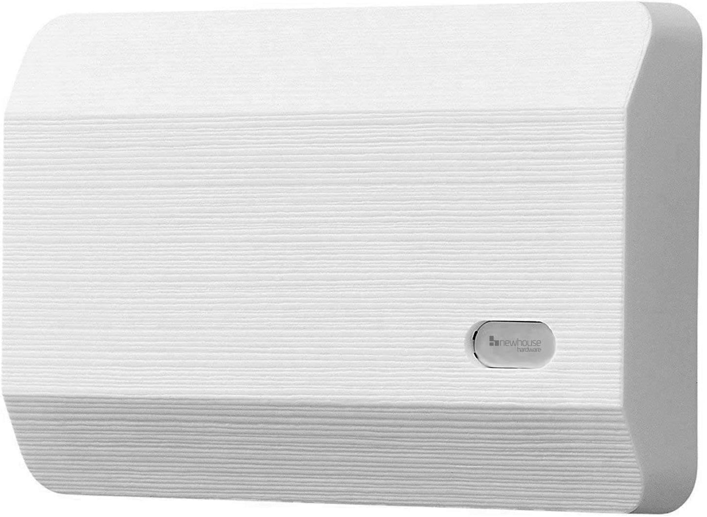 Modern White Door Chime by Newhouse Hardware