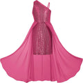 GRACE KARIN Girls Sequin One Shoulder Dress - Party & Pageant Sparkle