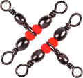 T-Shape Three 3 Way Fishing Swivel Brass Barrel Triple Swivels