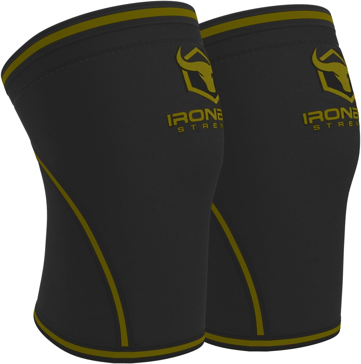 Iron Bull Strength 7mm Knee Sleeves for Weightlifting Support