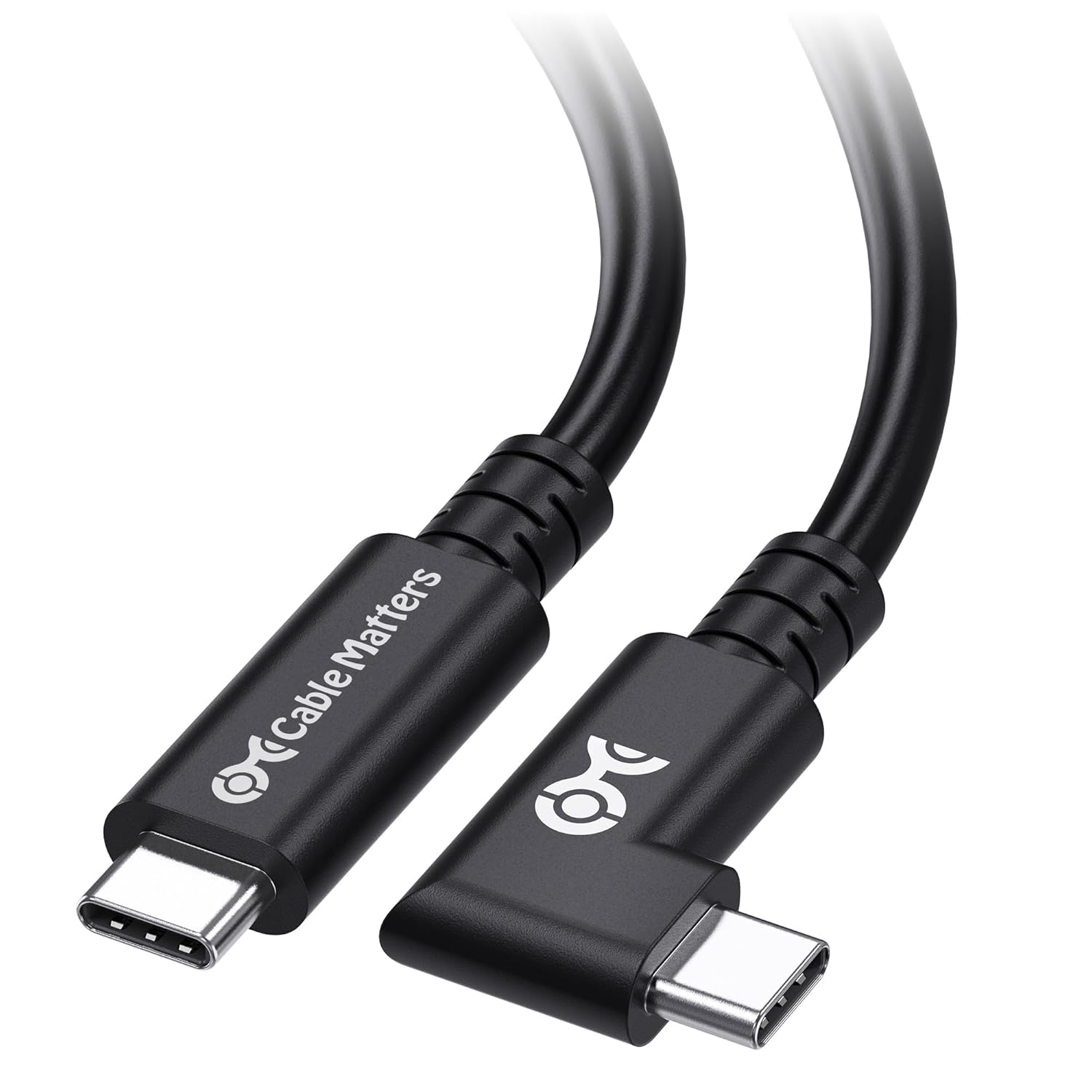 20Gbps Right Angle USB 4 Cable: 8K@30Hz/4K@120Hz, 240W Charging