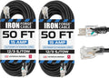 Iron Forge Cable 12 Gauge Outdoor Extension Cord 50 Ft - Heavy Duty