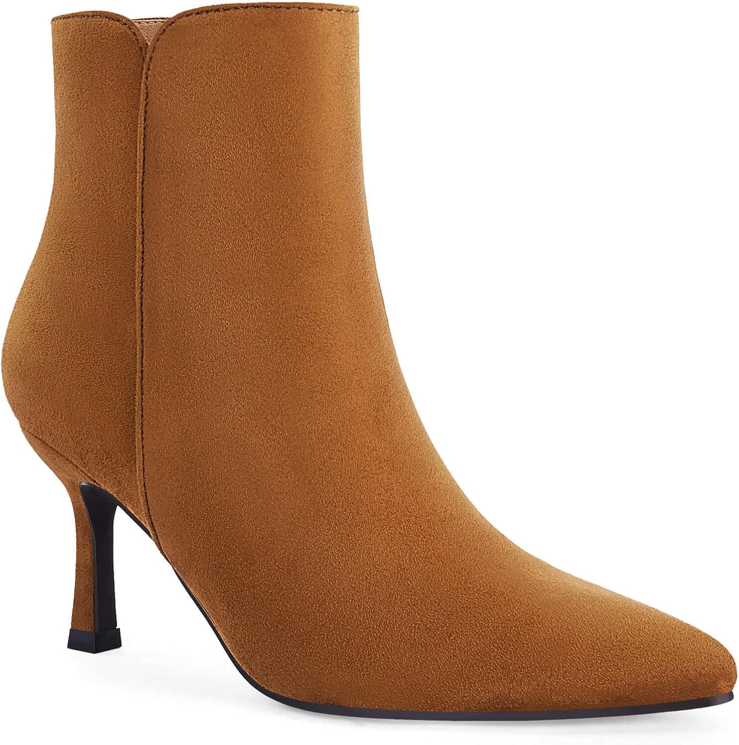 Coutgo Women's Kitten Heel Booties for Stylish Comfort