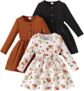 Girls Dresses Toddler 3-Pack Print Skater Sundress - Cozy Comfort