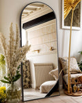 Antok Arched Full Length Mirror 64.2in x 21.3in - Elegant Full Body
