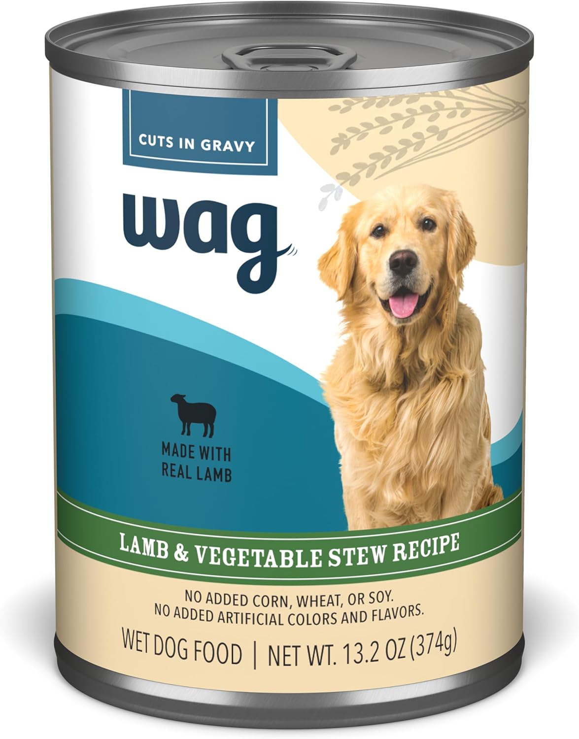 Wag Wet Dog Food Stew with Lamb & Vegetables in Gravy, 12 Pack
