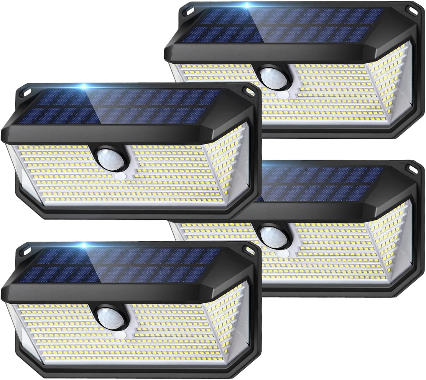 Solar Lights Outdoor Waterproof 4-Pack with Motion Sensor