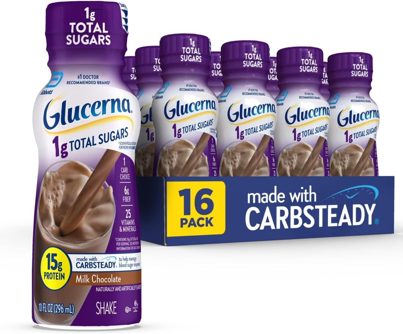 Glucerna Chocolate Diabetes Care Shake for Blood Sugar Support