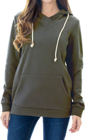 Smallshow Women's Fleece Maternity Nursing Hoodie with Pocket