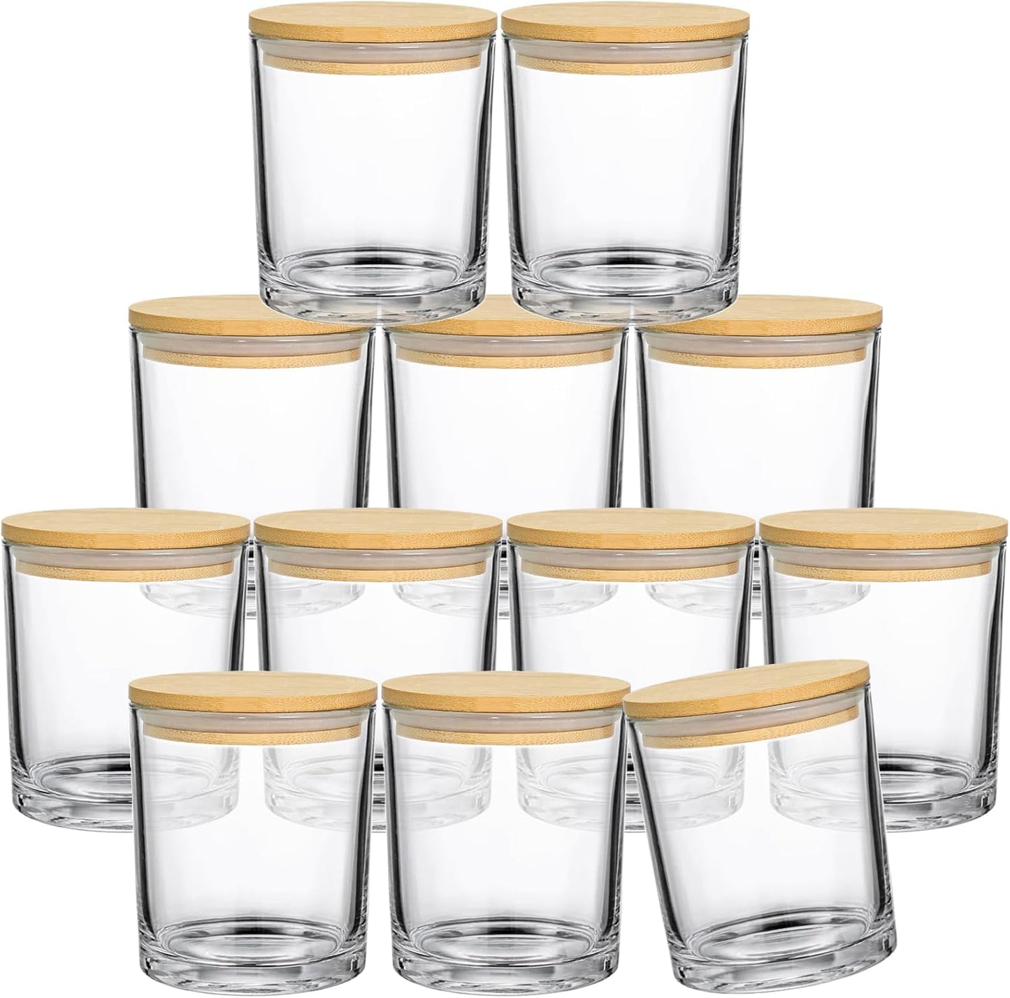 12 Pack 14oz Glass Candle Jars for DIY Candle Making Supplies