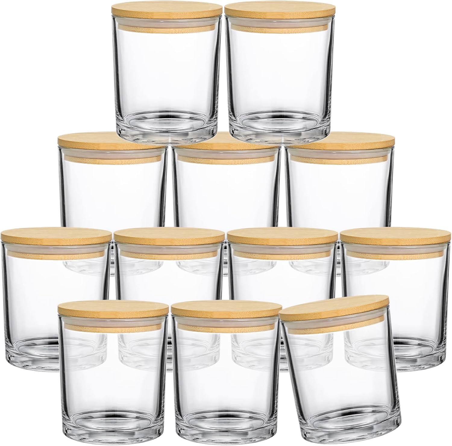 12 Pack 14oz Glass Candle Jars for DIY Candle Making Supplies