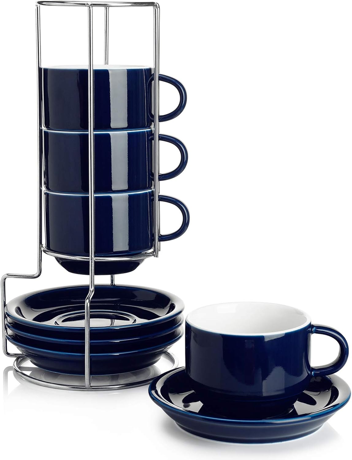 Sweese Stackable Cappuccino Cups Set for Specialty Coffee Lovers
