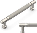 Amerdeco Brushed Satin Nickel Knurled Cabinet Pulls 6.3 in - Durable