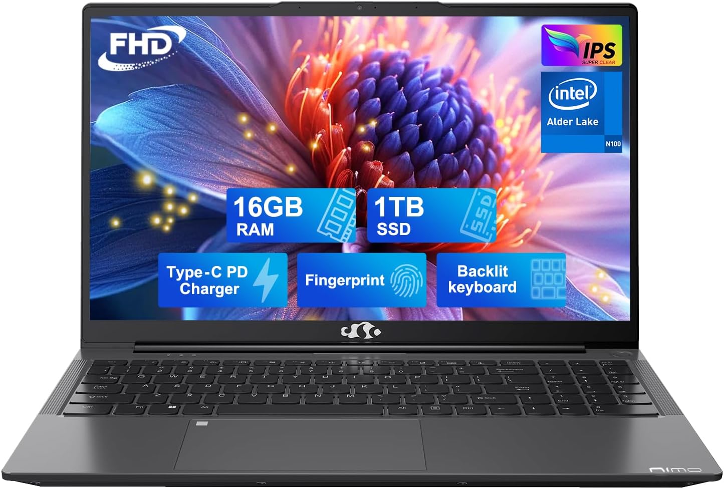 NIMO 15.6 FHD Laptop with 16GB RAM and 1TB SSD for Students