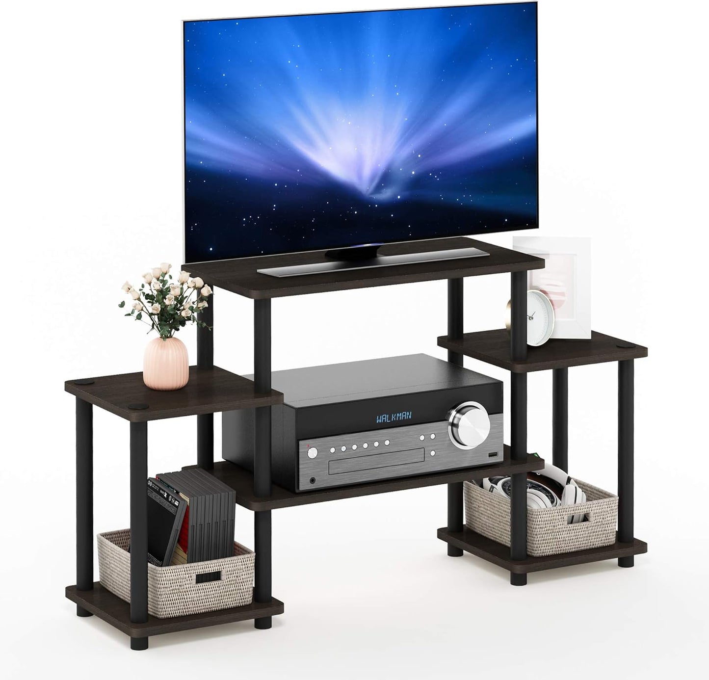 Furinno TV Stand: Easy Assembly, Stylish Design