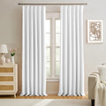 Extra Long Pleated Curtains 120 in Pinch Pleat Panels - Room Darkening