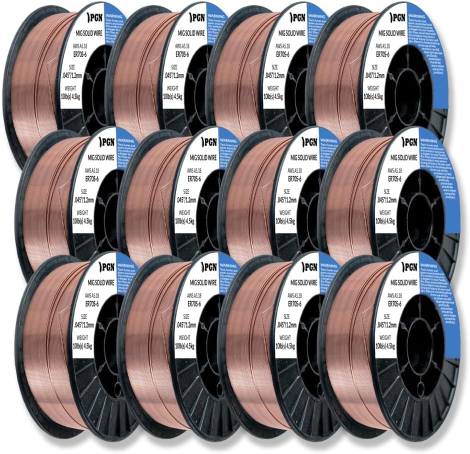 PGN Solid MIG Welding Wire ER70S-6 045 Inch 12 Pack Review
