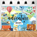 Adventure Awaits Backdrop Let The Adventure Begin World Map - Travel