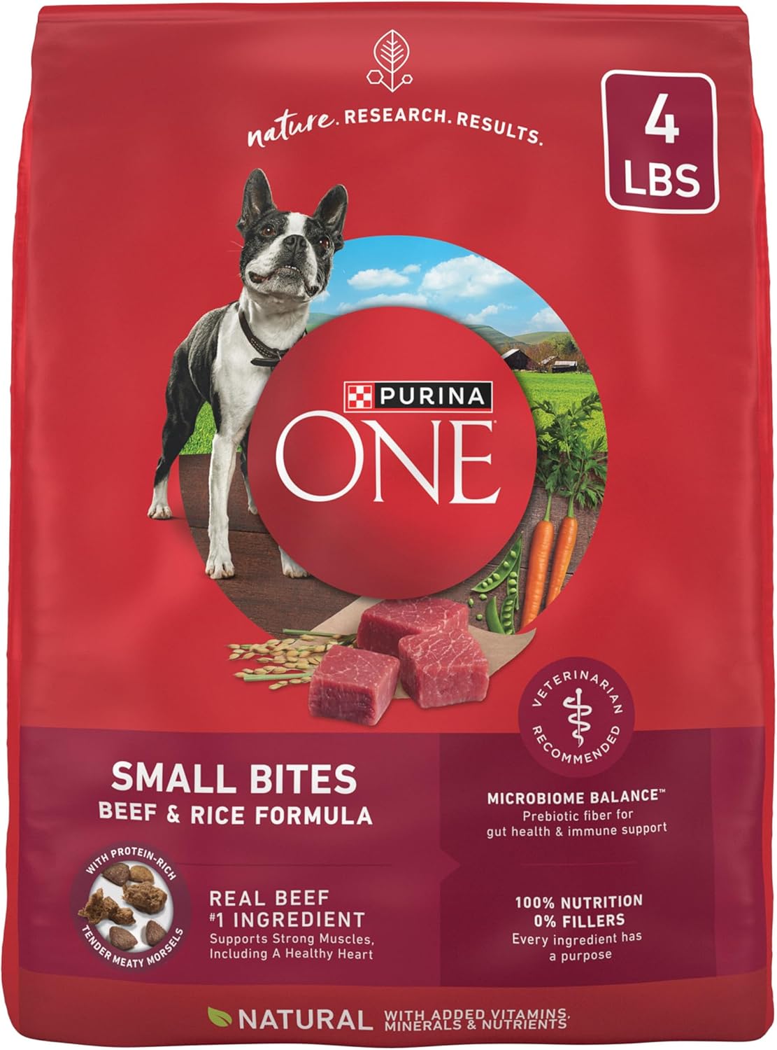 Purina ONE Small Bites Beef and Rice High Protein Dog Food
