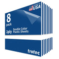 Trotec TroLase 12x12x1/8 Two-Ply Blue/White Acrylic - Engraving Ready