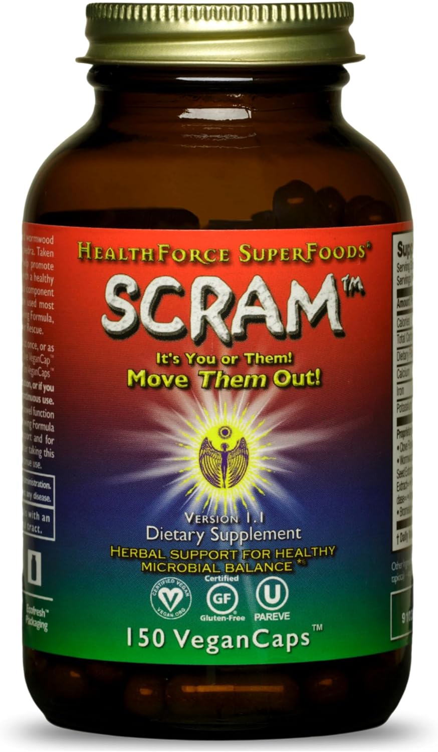 HealthForce SuperFoods Scram - Herbal Liver Support Capsules
