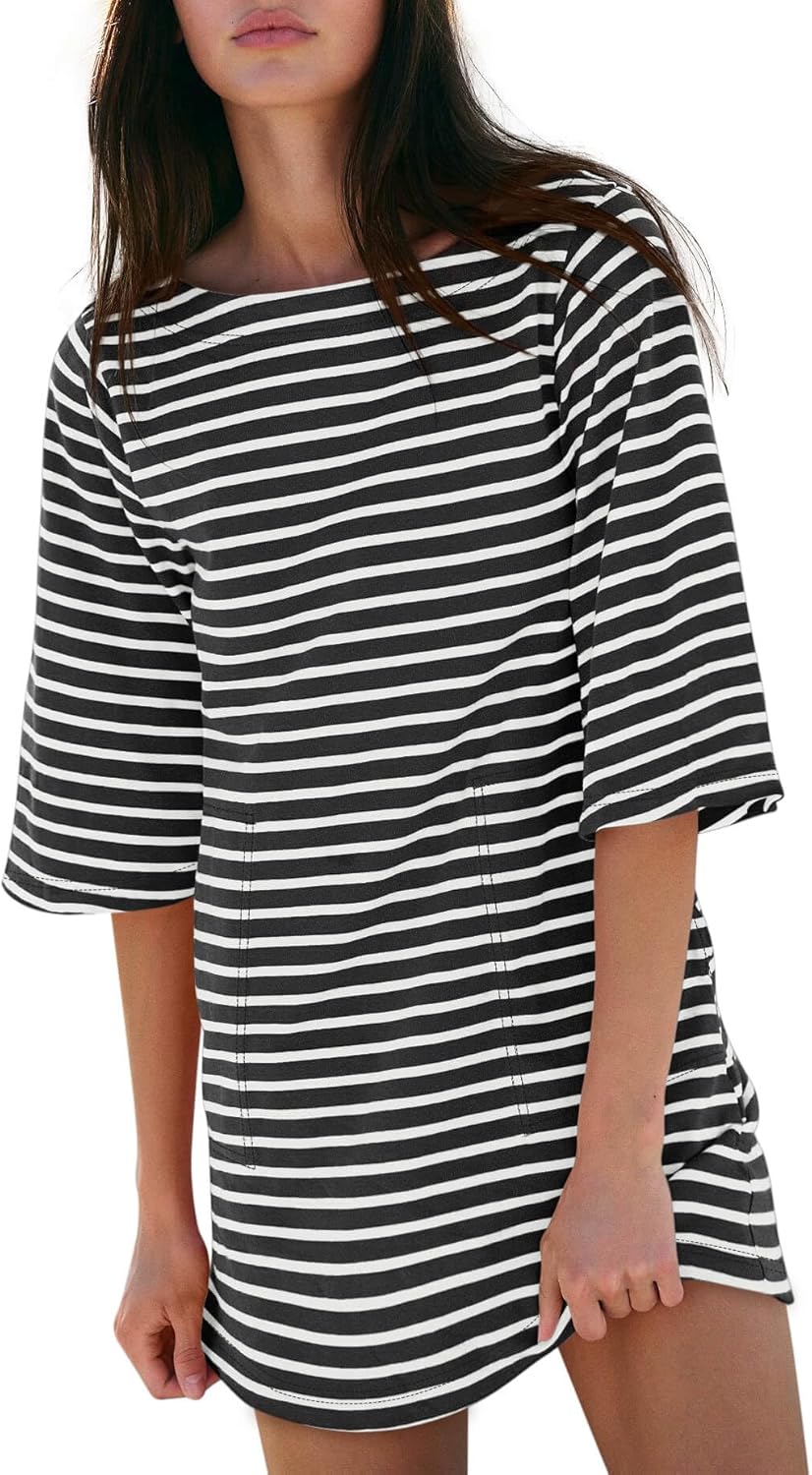 Yousify Womens T Shirt Dress Cotton Summer Dresses 2025 Casual