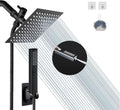 6in Square High Pressure Rain Shower Head with Handheld Combo - Dual