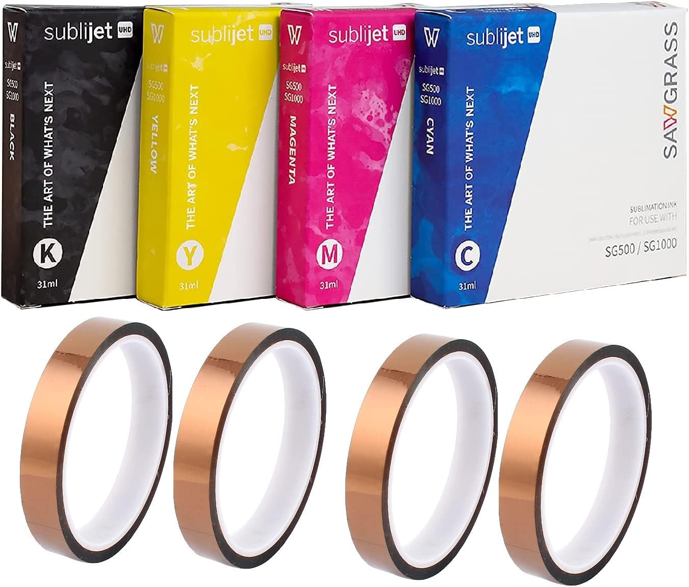 Sawgrass SG500 Ink Cartridges + 4 Rolls Sublimax Tape