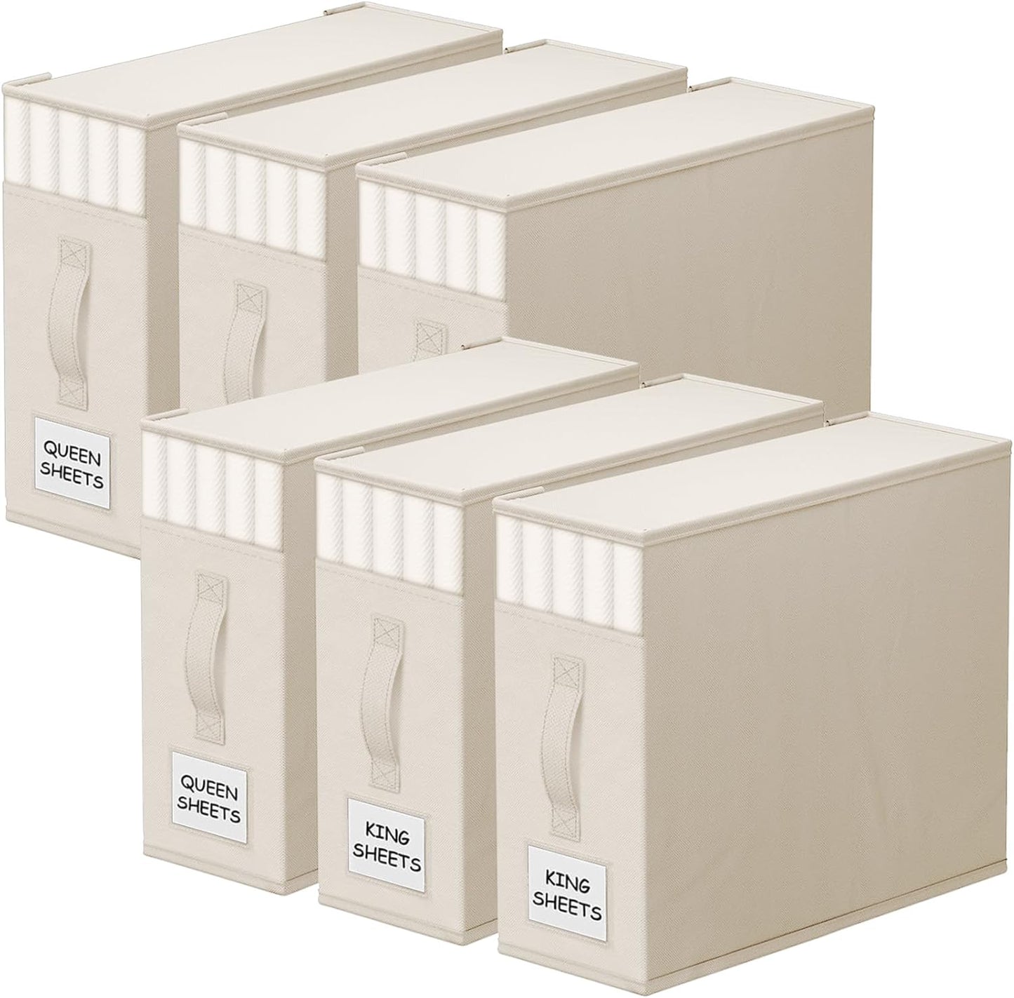 6 Pack Bed Sheet Organizers for Easy Storage and Organization