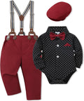 Baby Boy Suits 0-24M 4pcs Formal Outfit - Soft All-Season Set