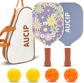Pickleball Paddles Set of 2 - Lightweight Widebody Polypropylene Core