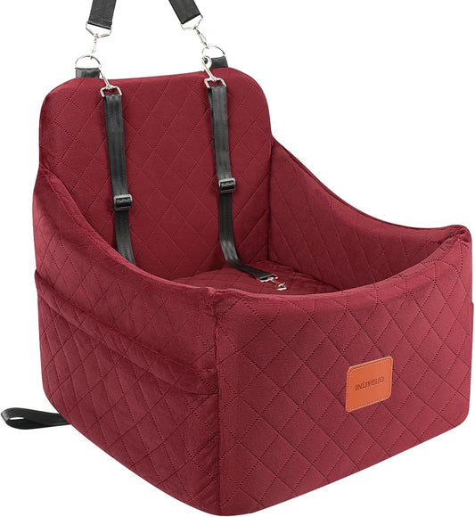 Dog Booster Car Seat for Small Dogs up to 35lbs, Safe Travel