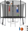 SKYUP 16FT Trampoline for Kids and Adults with Basketball Hoop