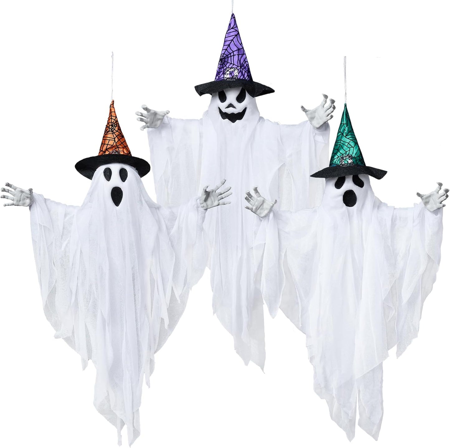 Spooky 3 Pack 24.8in Halloween Hanging Ghost Decorations