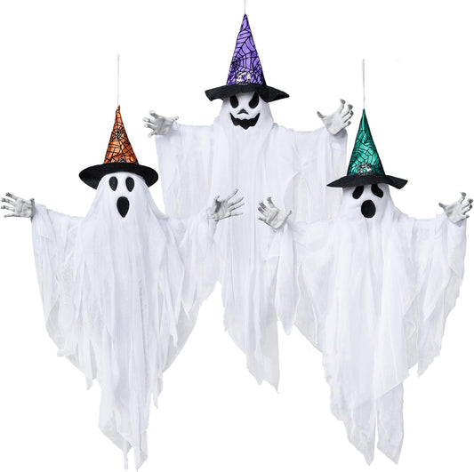 Spooky 3 Pack 24.8in Halloween Hanging Ghost Decorations