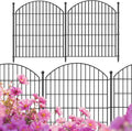 Decorative Garden Fence 32in H x 24ft L - No Dig Arched Border