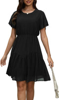 Manydress Women's Chiffon Floral Dresses for Summer Fun
