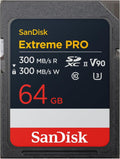 SanDisk Extreme PRO 64GB SDXC - 300MB/s Speeds