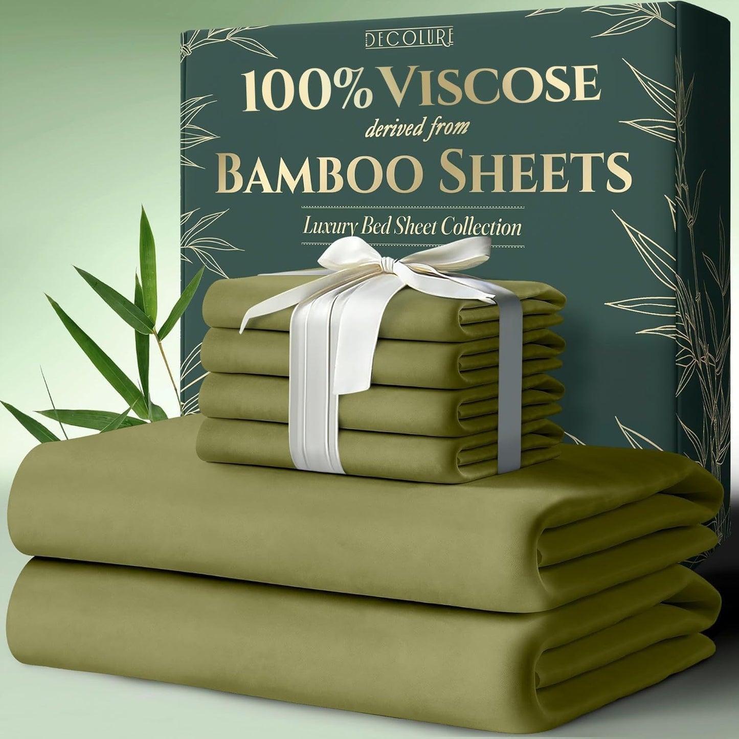 Viscose Derived from Bamboo Sheets Full Size - Ultra Soft & Cooling