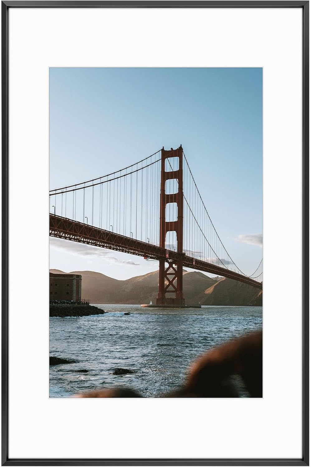Frametory 16x24 Metal Picture Frame with Mat for 12x18 Photos