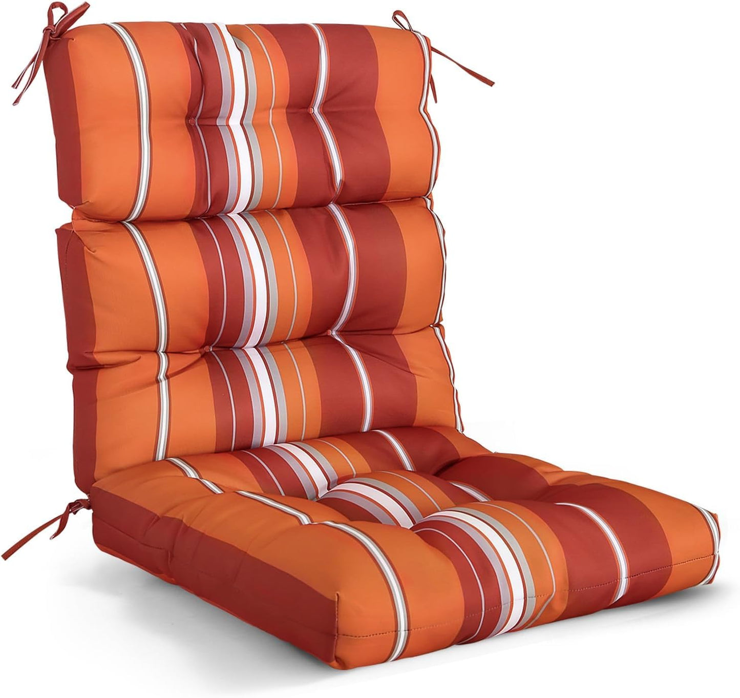 EAGLE PEAK Tufted High Back Patio Chair Cushion for Comfort