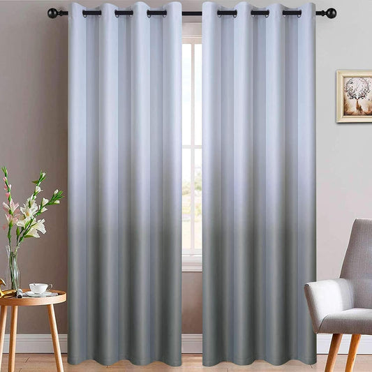 Yakamok Room Darkening Ombre Curtains for Bedroom and Living Room